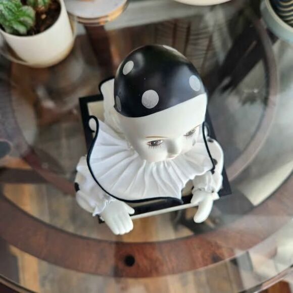 Creepy Animated Vintage Clown Rotating Music Box Halloween Decor Haunted Spooky - Picture 6 of 10